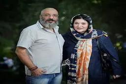 امیر جعفری با سیمای جدید در کنار همسرش/ عکس