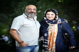 امیر جعفری با سیمای جدید در کنار همسرش/ عکس