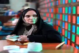 عکسی از رویا نونهالی با گریم خاص