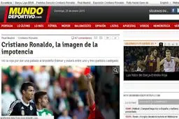 بازتاب اخراج رونالدو در رسانه های جهان