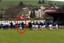 عکس جالب از خواستگاری از کمک داور زن در مسابقه!