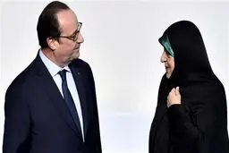 ابتکار و رئیس‌ جمهور فرانسه در یک قاب
