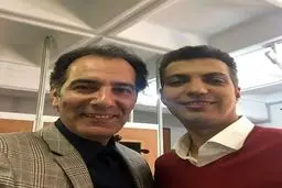 سلفی آقای بازیگر با فردوسی‌‌‌پور/عکس