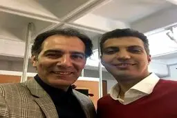سلفی آقای بازیگر با فردوسی‌‌‌پور/عکس