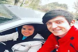 سلفی سردار آزمون با دخترمشهور/عکس
