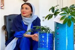 تیپ آبی‌پوش لیلا بلوکات + عکس