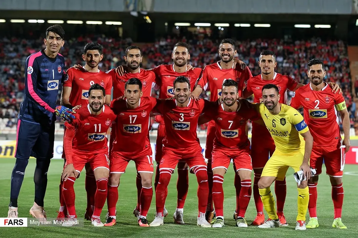 عکس یادگاری ژاوی با تیم پرسپولیس
