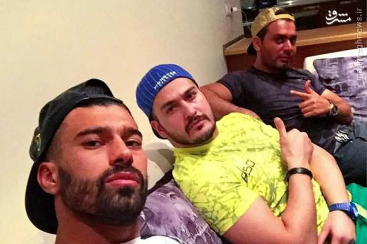 ستاره پرسپولیس در کنار بازیگر معروف/ عکس