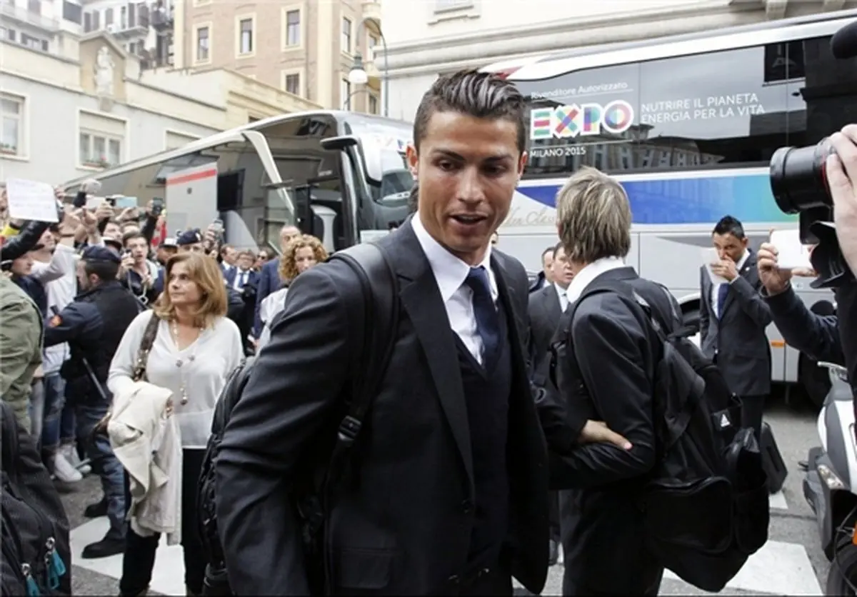 گزارش تصویری از ورود کاروان رئال مادرید به تورین