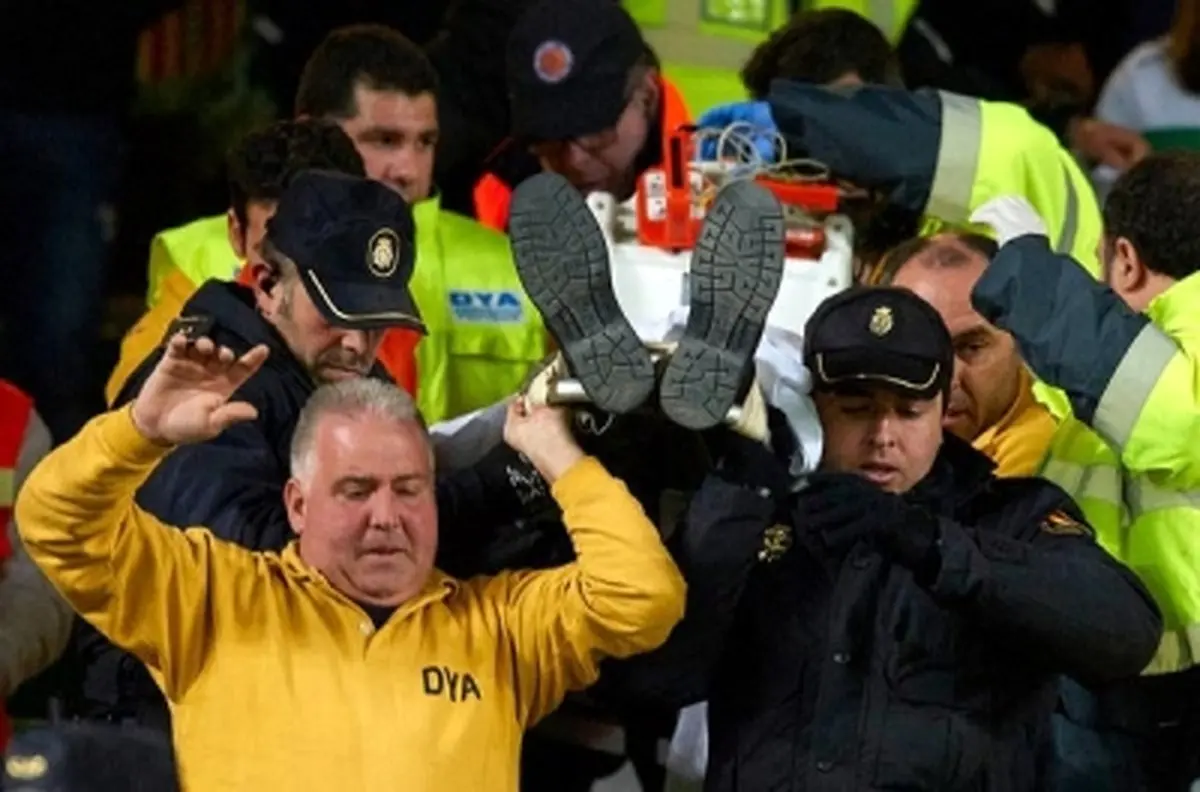 مرگ هوادار فوتبال قبل از شروع بازی +عکس