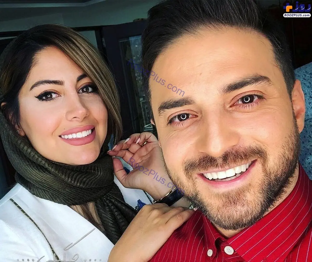 سلفی خندان بابک جهانبخش و همسرش دومش+عکس