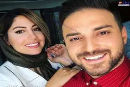 سلفی خندان بابک جهانبخش و همسرش دومش+عکس