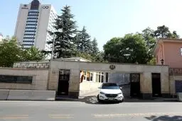 تصاویر تدابیر امنیتی سفارت ایران در ترکیه درپی تهدید به بمب گذاری