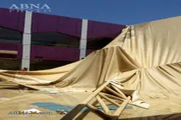 سقوط چتر سایبان جان دانش‌آموز را گرفت/ تصاویر