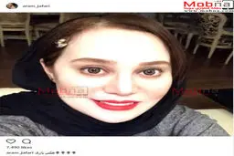 سلفی آرام جعفری با پوشش و میکاپ متفاوت/ عکس