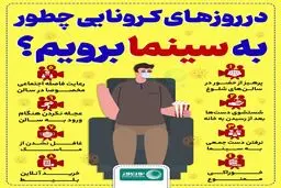 در روزهای کرونایی چطور به سینما برویم؟ + اینفوگرافی