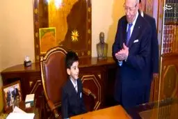 کودک 5 ساله، رئیس جمهور شد/ عکس