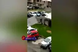 لحظه پرواز این مرد را ببینید! + ویدئو