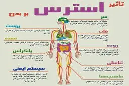 استرس با جسم افراد چه می‌کند؟ + اینفوگرافیک