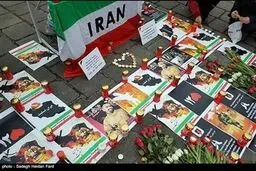 همدردى ایرانیان مقیم وین با حادثه دیدگان پلاسکو/تصاویر