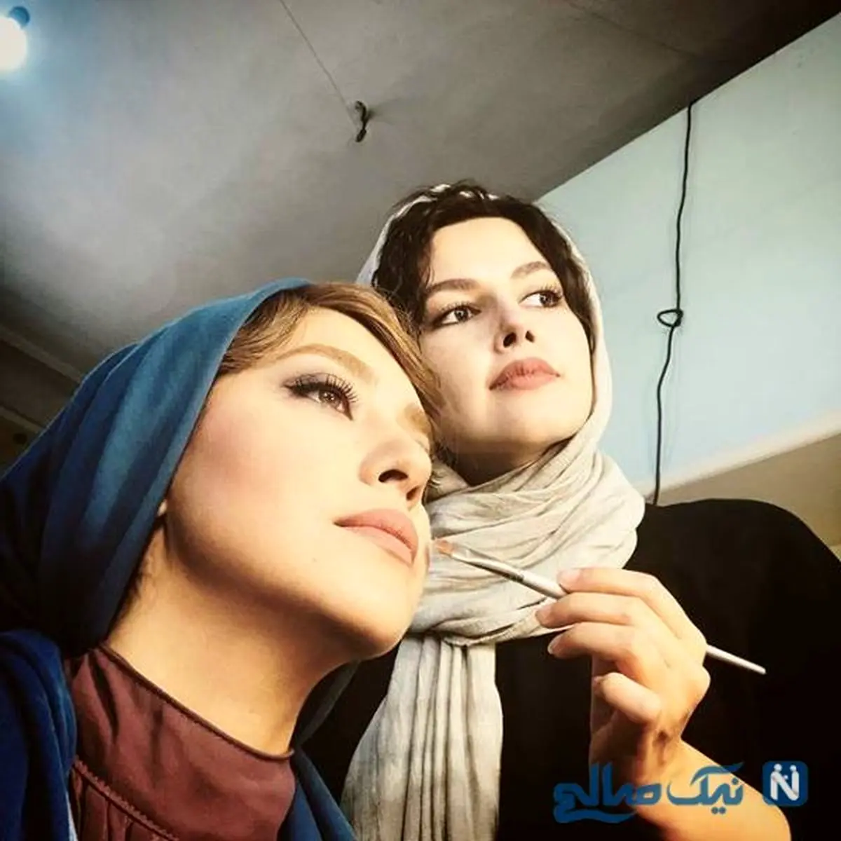 بهاره کیان افشار در اتاق گریم!