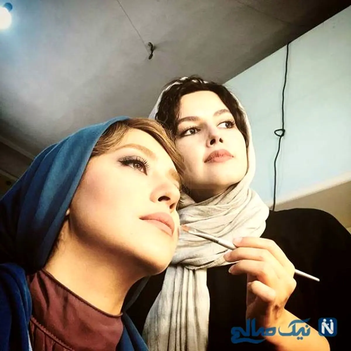 بهاره کیان افشار در اتاق گریم!