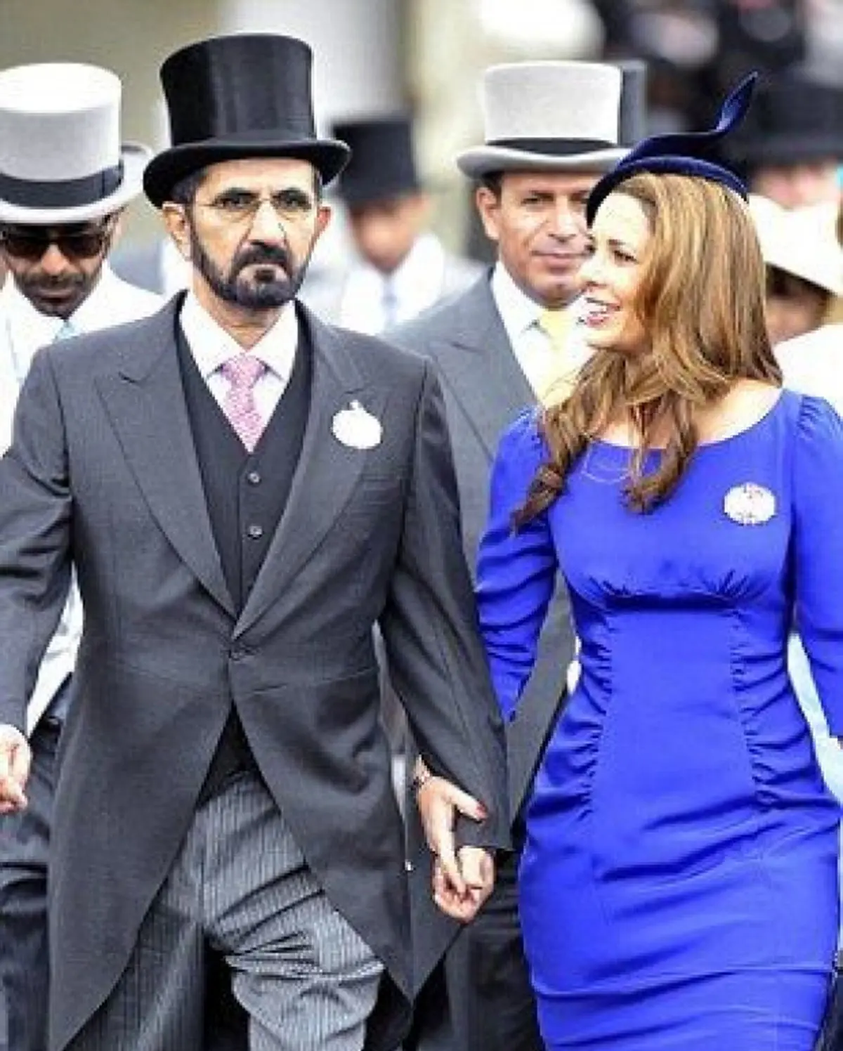 عکس/ تیپ غربی حاکم دبی و همسرش در لندن!