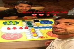 منچ بازی طارمی و مسلمان به یاد دوران کودکی!/عکس