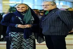 افسانه چهره‌آزاد در کنار همسرش/عکس