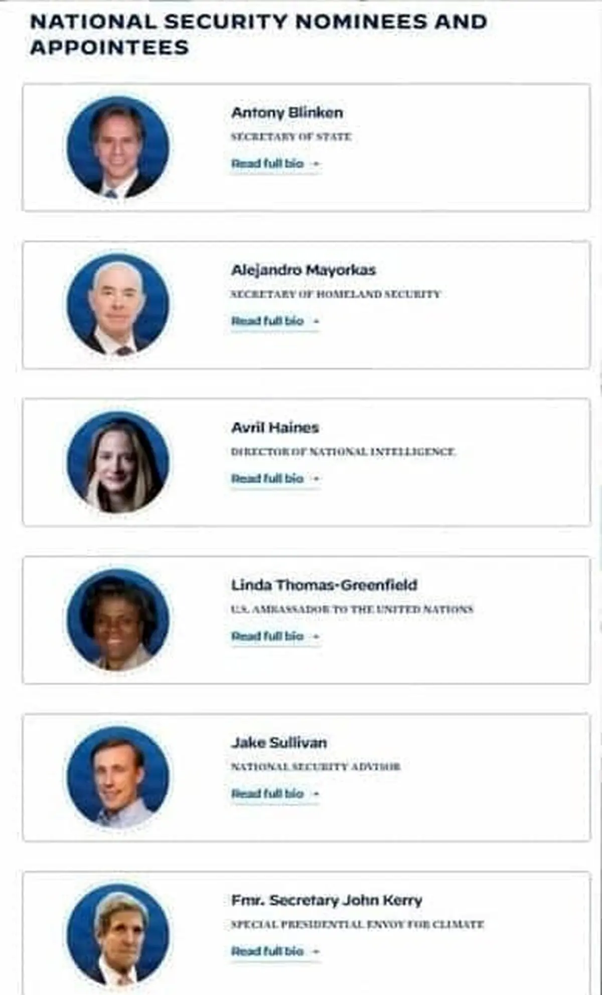 بایدن اعضای دولت آینده خود را معرفی کرد+عکس