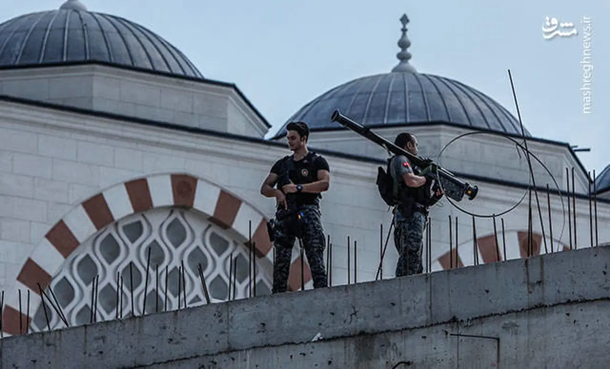 عکسی عجیب از محافظت از اردوغان با موشک