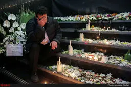 تصاویری تلخ از مراسم گرامیداشت جانباختگان نفتکش سانچی