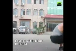 انگشت سبابه این مرد قوی‌ترین عضو بدن اوست! + ویدئو