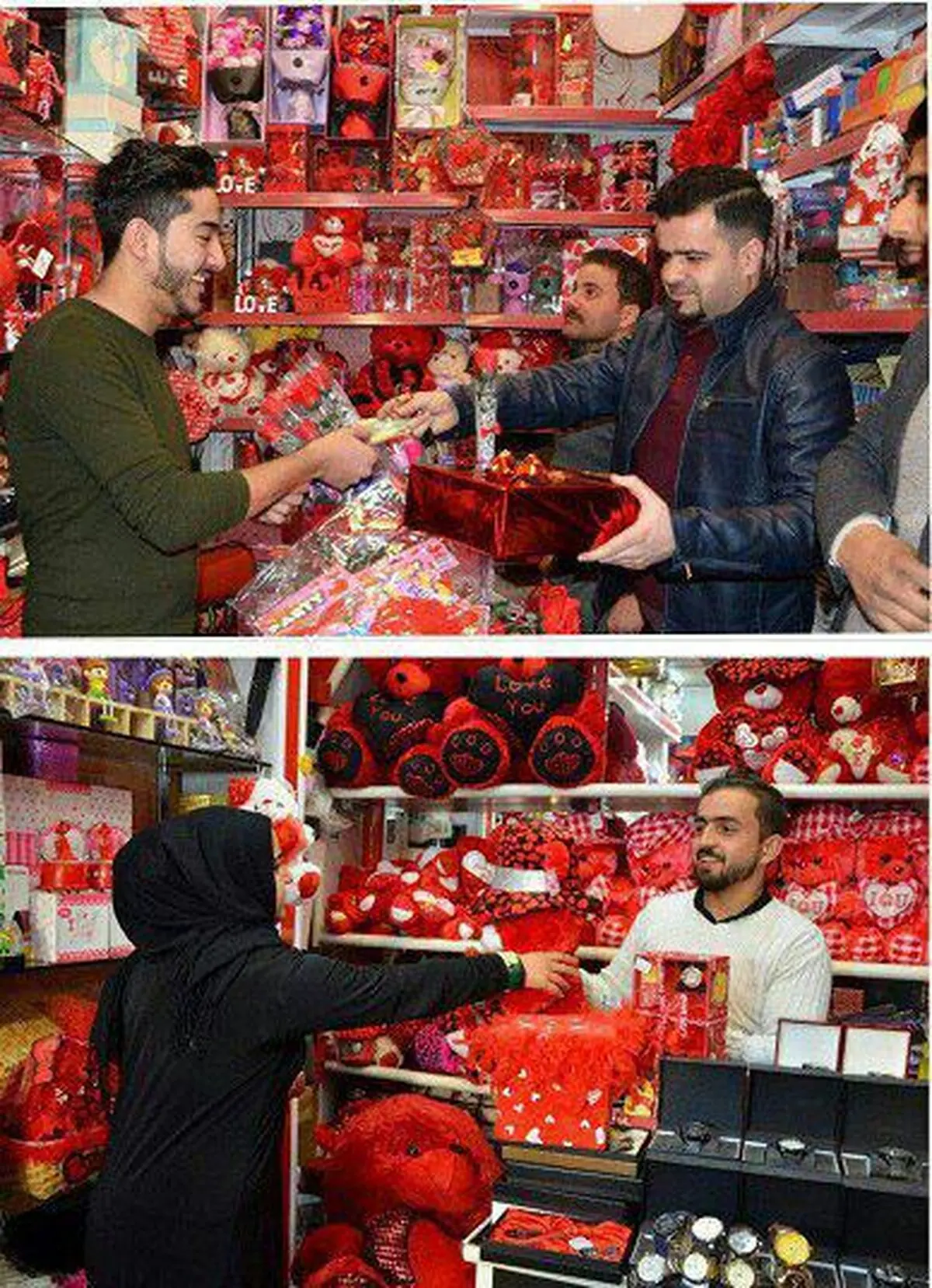 اولین خرید ولنتاین در موصل عراق بعد از آزادسازی از اشغال داعش/عکس