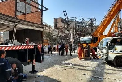 حادثه ریزش ساختمان