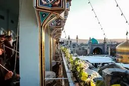  نقاره زنی دیدنی حرم مطهر امام رضا در روز عید سعید فطر