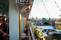  نقاره زنی دیدنی حرم مطهر امام رضا در روز عید سعید فطر