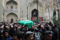 پیکر آیت‌الله امامی کاشانی در حرم مطهر رضوی به خاک سپرده شد