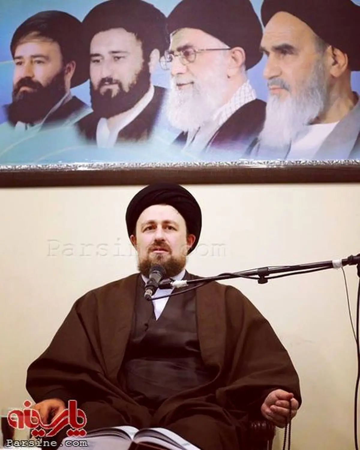 عکس بالای سر سیدحسن خمینی چیست؟