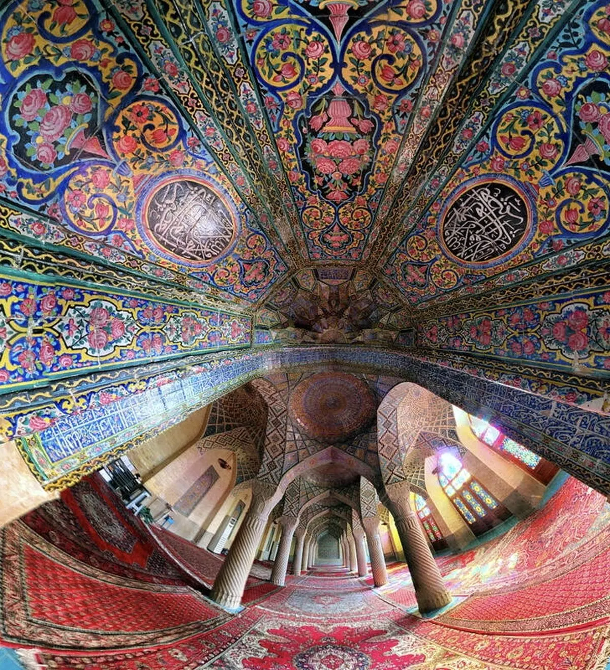 نمایی فوق العاده زیبا و دیدنی از مسجد نصیر الملک/ عکس