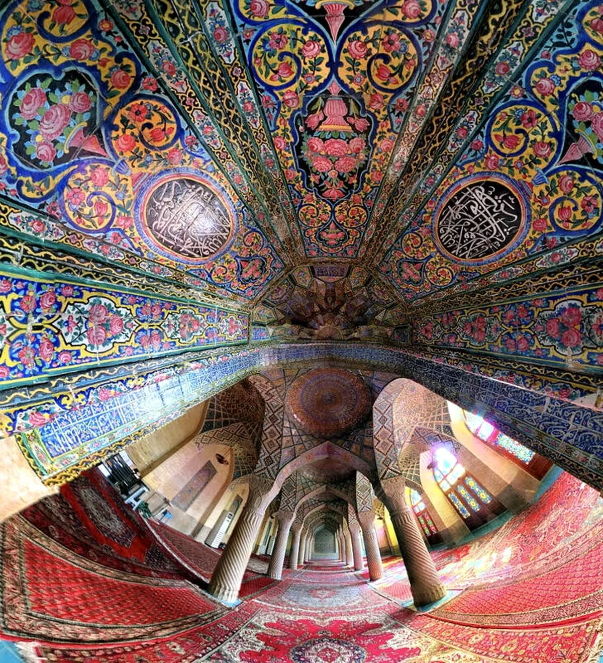 نمایی فوق العاده زیبا و دیدنی از مسجد نصیر الملک/ عکس