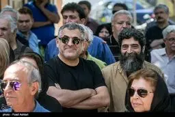 مراسم تشییع پیکر پرویز کلانتری/ تصاویر