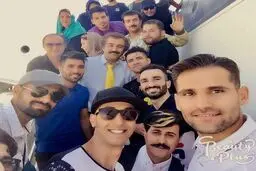 سلفی استقلالی‌ها با بازیگران سریال پایتخت/عکس