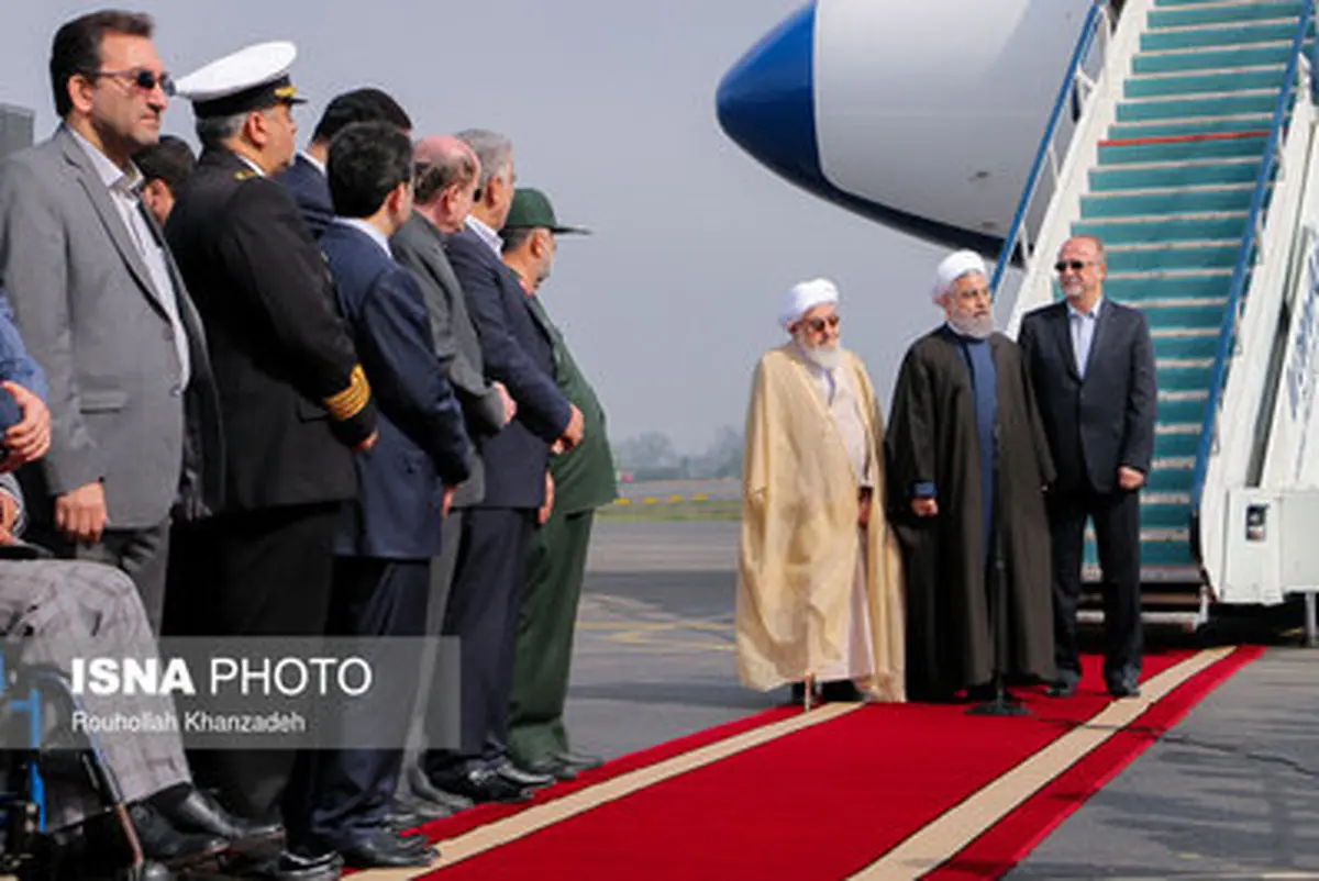 روایت تصویری از سفر روحانی به رشت