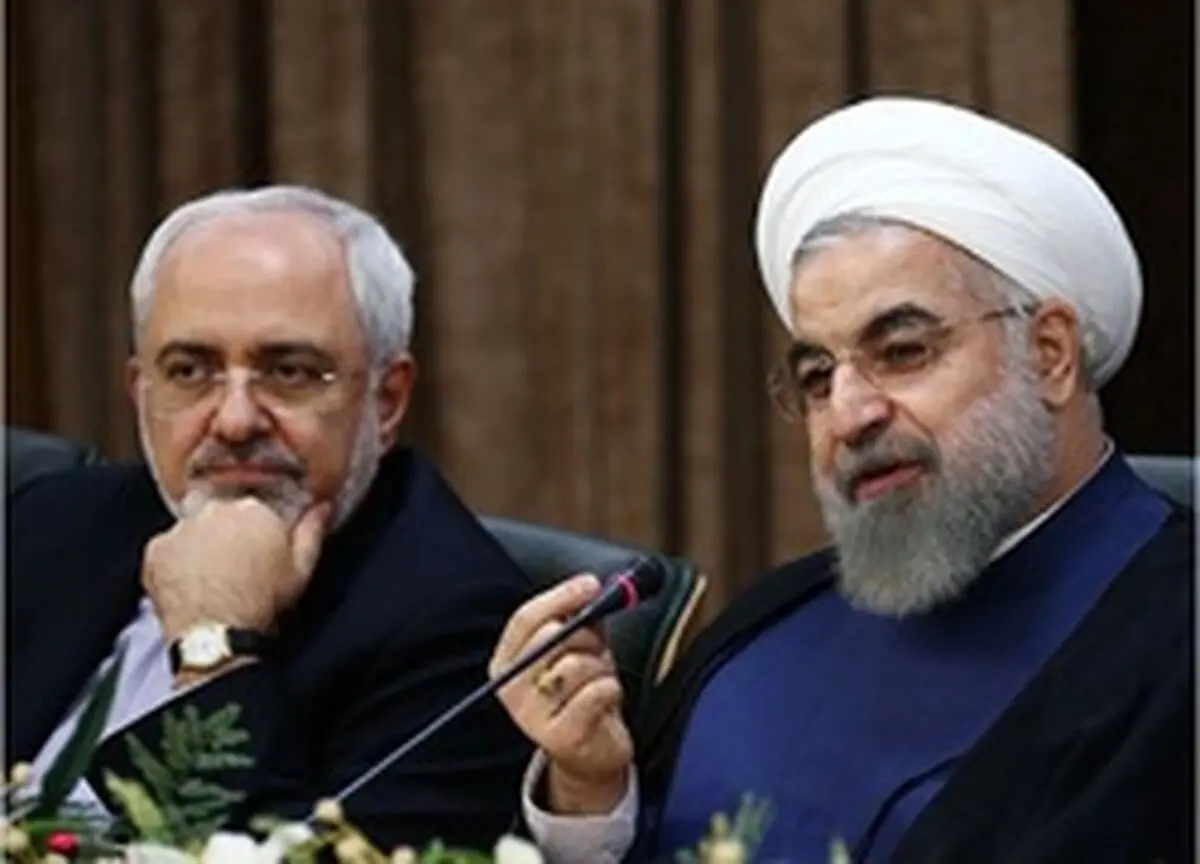 روحانی با حضور در وزارت خارجه با ظریف دیدار کرد