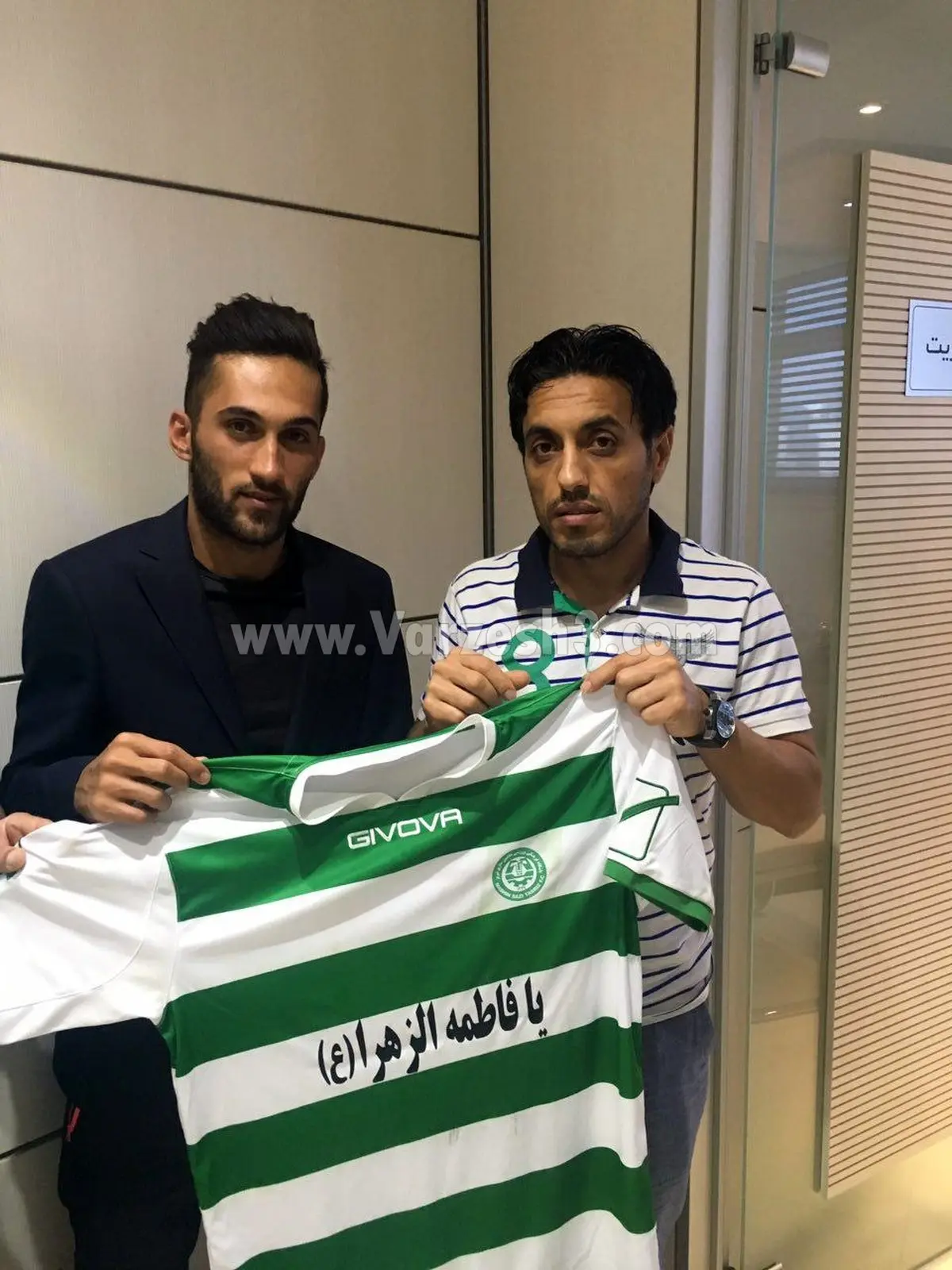 عکسی از پیام صادقیان با پیراهن تیم جدیدش