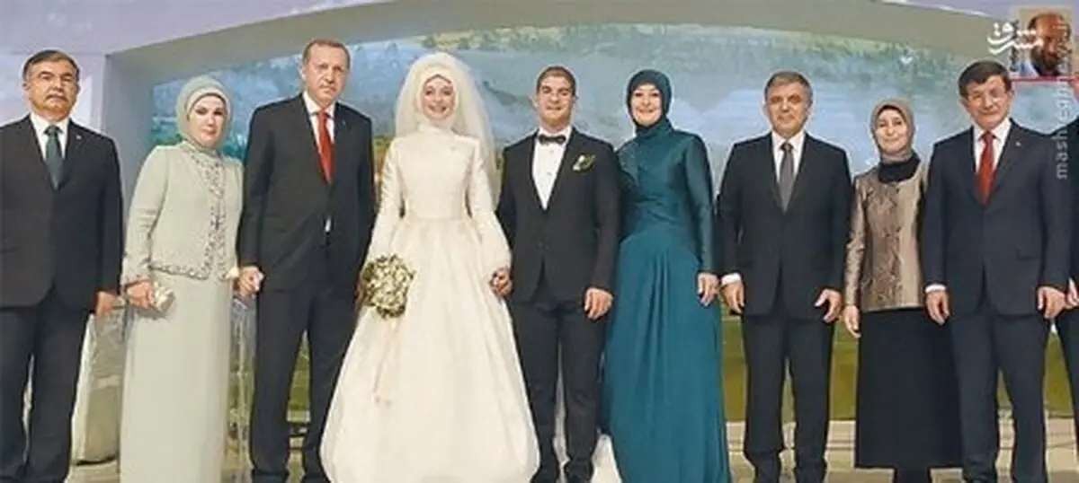 اردوغان در مراسم عروسی پسر گل/عکس