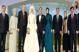 اردوغان در مراسم عروسی پسر گل/عکس