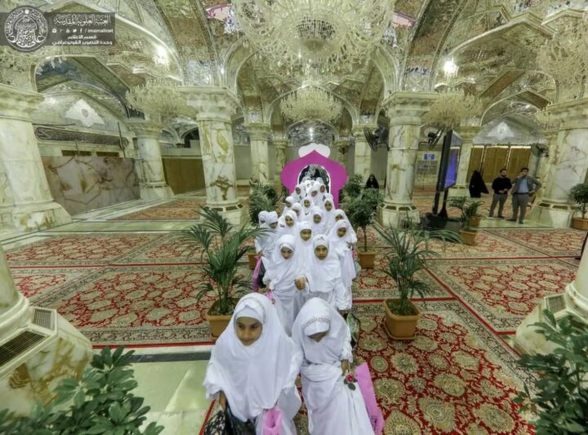 جشن تکلیف دختران عراقی در حرم علوی/ تصاویر
