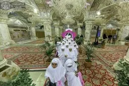 جشن تکلیف دختران عراقی در حرم علوی/ تصاویر